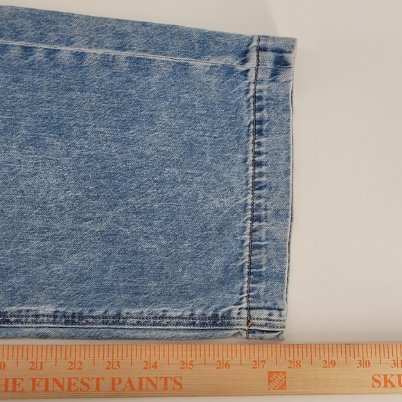 American Eagle Skater Jean 00 Short Blue High Rise Wide Leg Denim Jeans Y2K - Picture 6 of 8
